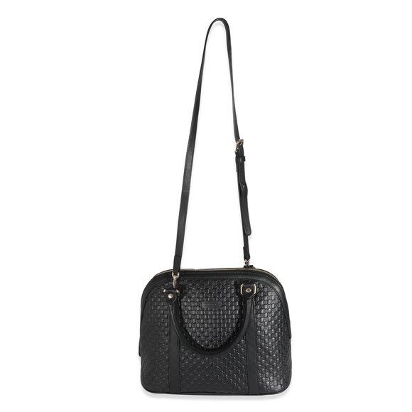 Gucci Black Microguccissima Medium Dome Satchel - Picture 4 of 7